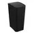 LIxeira plastica com tampa click 8 litros preta Astra - LTC2PR1