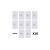 kit com 10 Conjuntos de 1 Tomada Liz 20A 250V (2P+T) 4x2 branco Tramontina