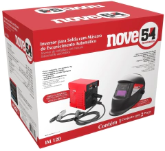 Inversor para solda com eletrodo revestido, 120 A, bivolt, IM 120, com máscara de escurecimento automático tonalidade 11, NOVE54 - comprar online