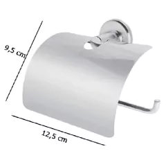 Kit Acessórios 5 Peças Inox Para Banheiro Modelo Stander Leao