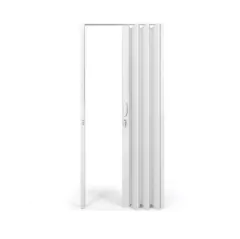 Porta Sanfonada 82cm x 210cm Branco PVC Belplast