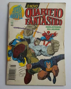 Grandes Heróis Mavel / O Novo Quarteto Fantástico Nº 45 - Editora Abril Jovem 1994