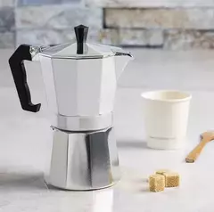 Cafetera italiana 3 pocillos Aluminio en internet