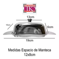 Mantequera de acero inoxidable - comprar online