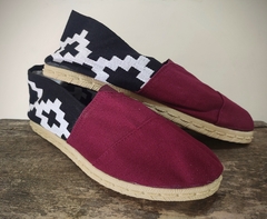 ALPARGATA BORDO CON FAJAPAMPA BLANCA