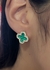 Brinco Trevo com Strass