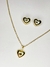 Conjunto Coração Dourado