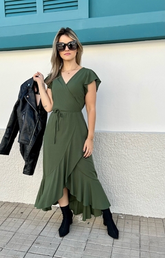 Vestido Mullet transpassado
