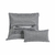 Kit Cobre Leito King 7 Peças Bordado Urbany Hipercal 400 Fios Cinza