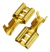 Terminal Femea Dourado Faston Pac 100peças Ter2106 - comprar online