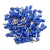 Terminal Ilhos Azul 2,5mm Com 50 Peças - EZVENDAS