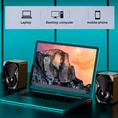 2 Caixa de Som Multimídia Digital Speaker USB Para computador Notebook 2.0. - comprar online