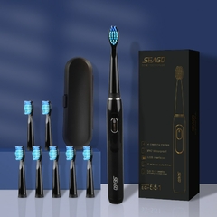SEAGO Escova de Dentes Elétrica Sônica Recarregável Adulto com Temporizador C - comprar online