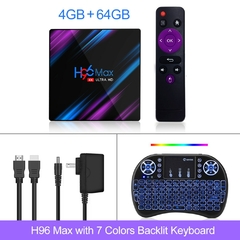 Imagem do H96 MAX 4GB 64GB Android 10.0 Smart TV Box Android 11 Rockchip RK3318 1080P 4K.