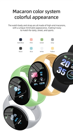 D18 Pro Relógio Inteligente Bluetooth Fitness.