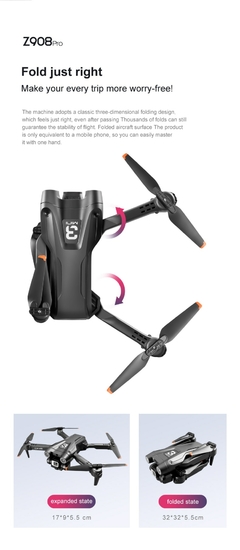 Imagem do KBDFA Z908 Pro Drone 4K HD Profissional.