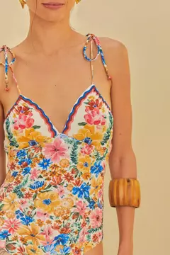 Maiô Localizado Estampado Floraline - comprar online