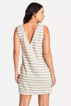 Vestido Listrado Feminino Eco na internet