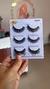CARTELA COM 3 PARES DE CILIOS POSTIÇOS RUBY ANJO
