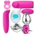 Vibrador Golfinho + Anel Peniano + Egg Masturbador + Vibrador Bullet + Plug Anal