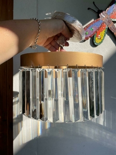 Lampara Gala 20 cm de diámetro con plaqueta 10 cm