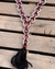 Peitoral argolado - vermelho / preto - LC Horses