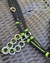 Buçal argolado - preto / verde neon - comprar online