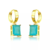 BRINCO ARGOLA CLICK PEDRA FUSION NATURAL AZUL