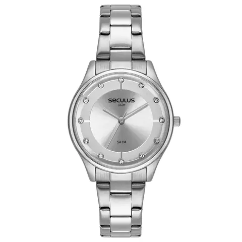 Relógio Feminino Minimalista Prata
