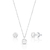 Conjunto Ponto de Luz Cristal de Prata