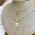 Colar Duplo Medalha Luz e Tiffany