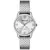 Relógio Feminino Pulseira Texturizada Prata