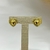 Brinco Coração 17mm Borda Estilo Corda