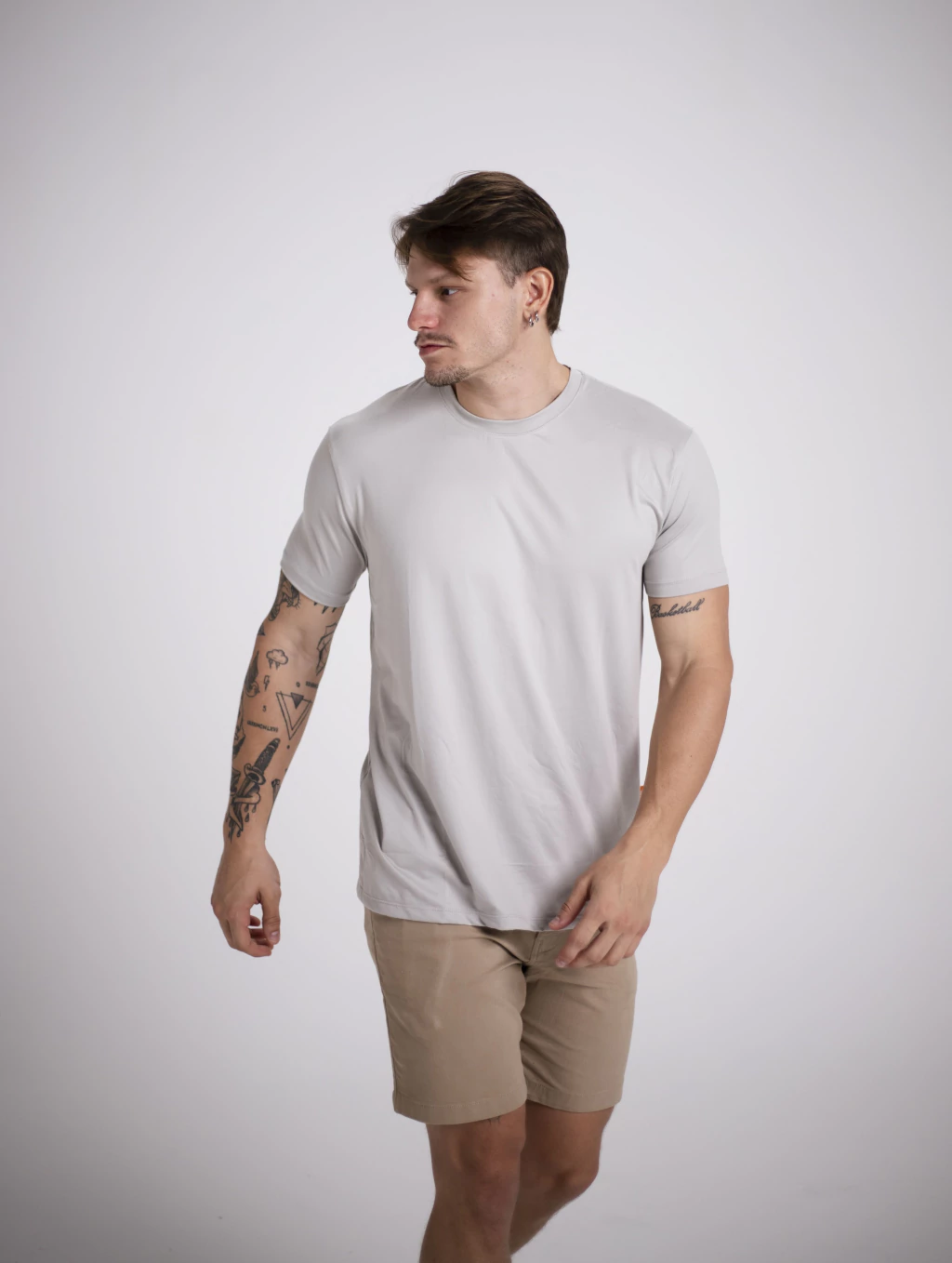 T-SHIRT VELUTO CINZA