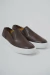 TÊNIS SLIP ON VENEZA - COURO MARROM