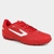 Chuteira Society Topper Blast Unissex - Vermelho+Branco - Fisic Sports
