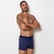 Cueca Boxer de Microfibra Elástico Bordado - C7545 - loja online