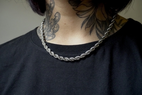 colar corrente baiana prata