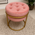 Puff Argola Capitonê - Rosa - comprar online