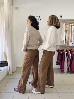 Wide leg chocolate - comprar online