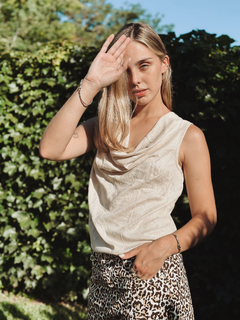 Short demin print