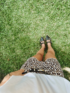 Short demin print en internet