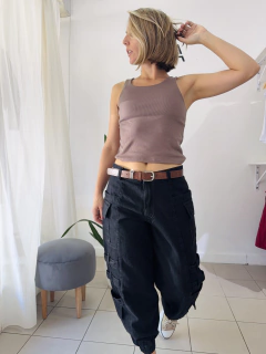 Babucha cargo denim - tienda online