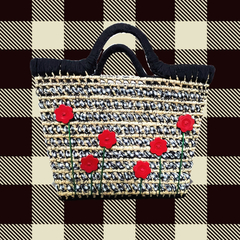 Bolso Vichy en flor