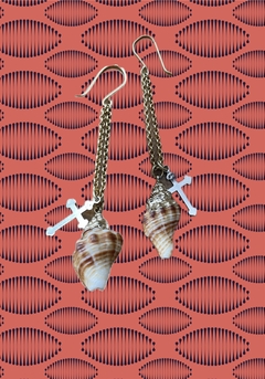 Aros caracoles oro