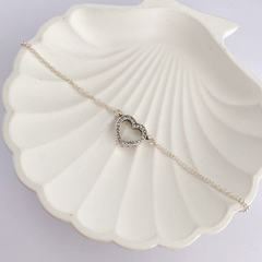 Pulseira Coração Cravejado Pandora