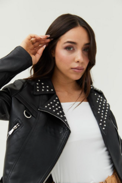 Campera de cuero Zafiro