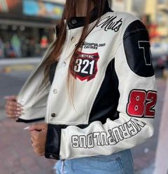 Campera de cuero sintetico bomber MUTS - comprar online
