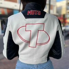 Campera de cuero sintetico bomber MUTS