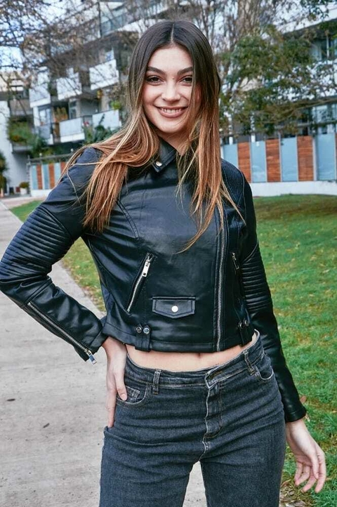 Campera de cuero Delta